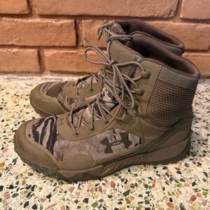 Under Armour Olive Camouflage Tactical Hiking Boots